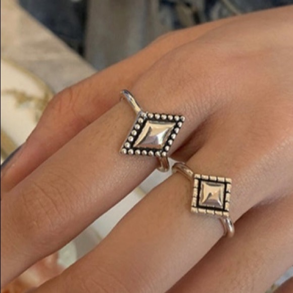 🔷Insta square sterling silver ring - Picture 5 of 7